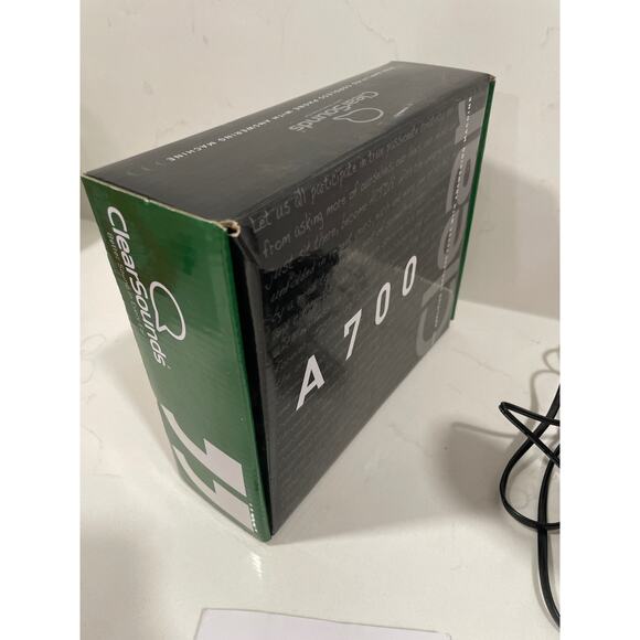 ClearSounds A700E Expansion Handset Amplified Black Phone Answering Machine Mint - Picture 8 of 10